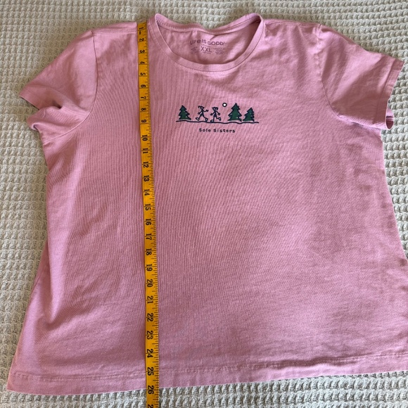 Life is Good Crusher Tee T-Shirt Womens XXL Purple Sole Sisters Graphic Top - Picture 9 of 9